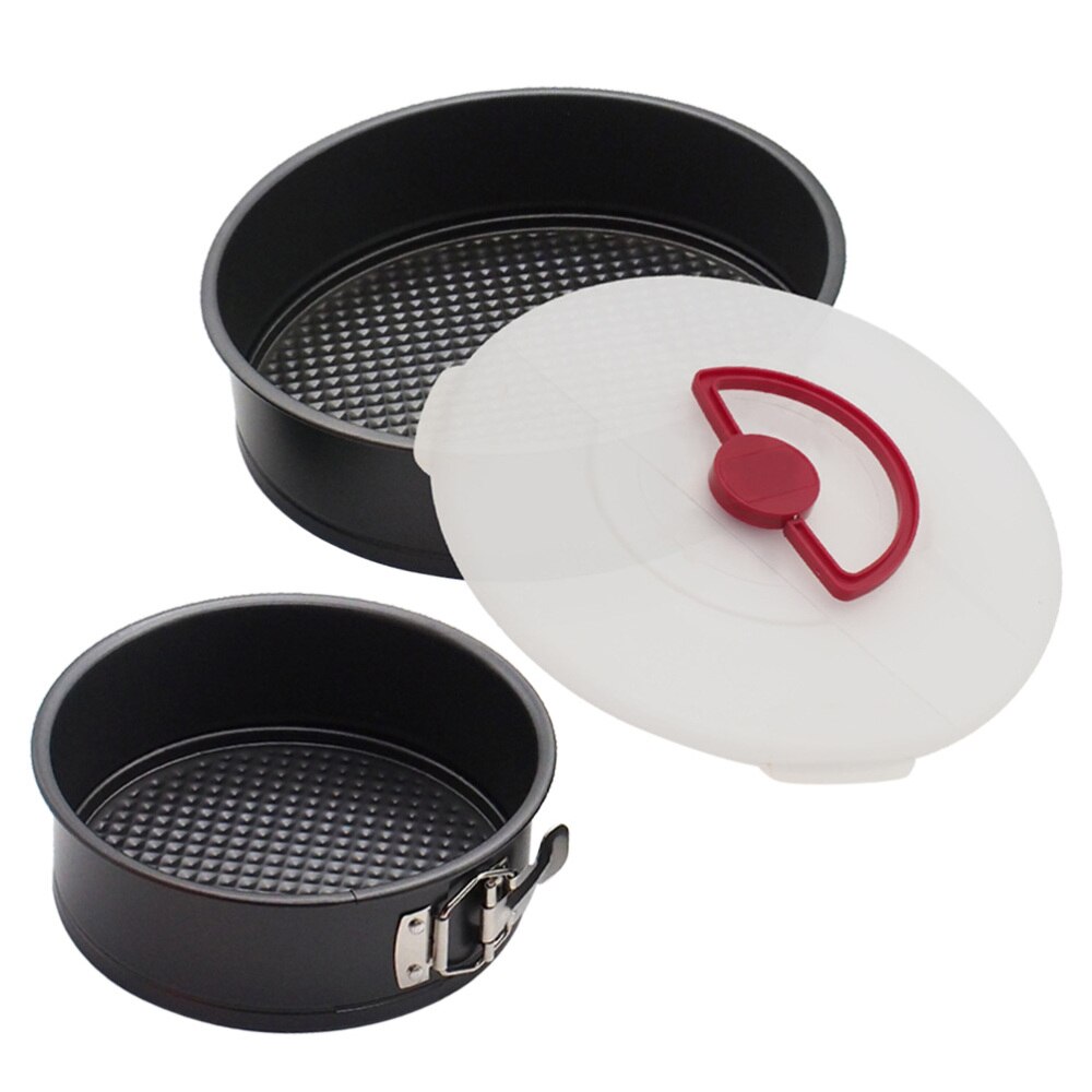 Ronde Springvorm Met Verwijderbare Bodem Non-stick Cakevorm Lock Catch Bakken Pan Bakvormen (10Inch Met cover)