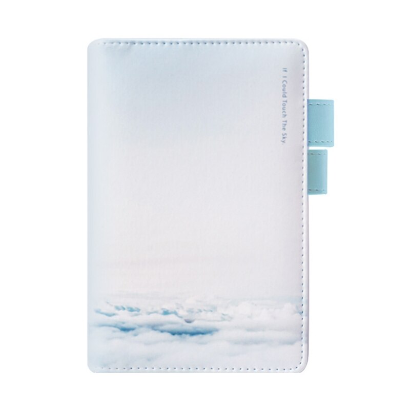 Multicolors Notebook A6 PU Blue Sky Cloud Notebook Diary Personal Planner Eye Protection Writing Paper Office Suppply