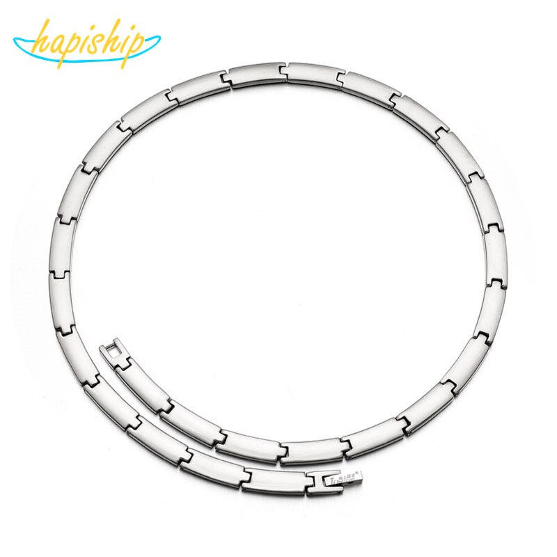 Hapiship Men/Women 270 Germanium Energy 316L Stainless Steel Therapy Power Necklace Birthday TG0-270