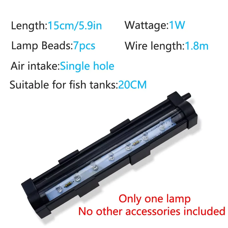 Aquarium LED Kleurrijk Licht Aquarium Dompelpompen Verlichting Waterdichte Bubble Lights voor Aquariums Aquarium Verlichtingsbenodigdheden: WHITE / eu-stekker