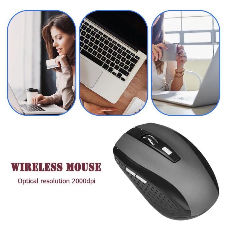 2.4GHz Wireless Mouse for Laptops PC 2000DPI for laptop PC Optical Wireless Computer Mouse for Laptop Notebook PC