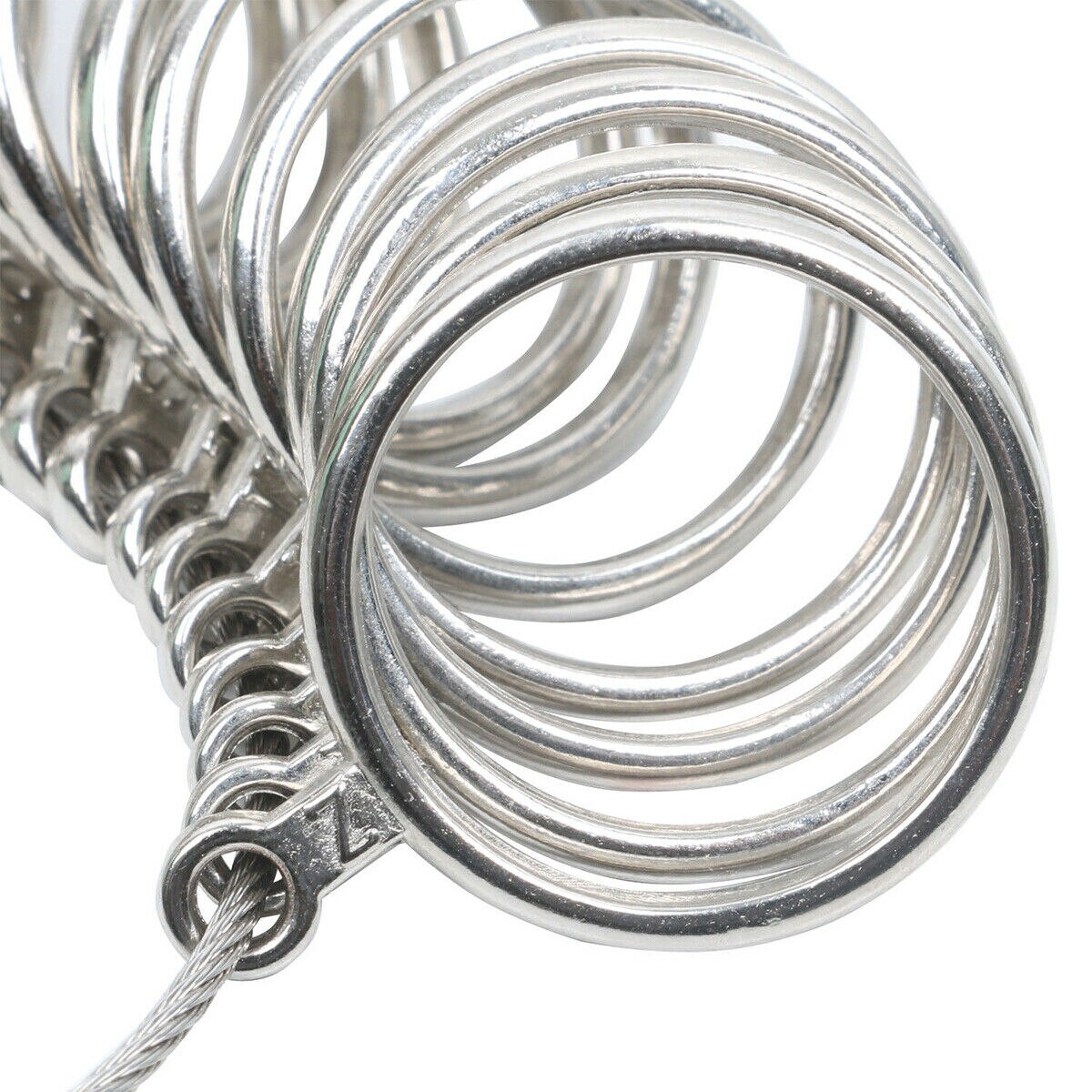 Metal Ring Sizer Set Measuring Ring with Rings Mandrel Sizer Finger Sizing Measuring Stick Ring Jewelry Tools Set