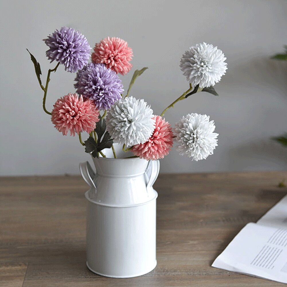 Met Handvat Balkon Desktop Home Decor Bloem Emmer Craft Melk Kan Houder Tuin Woonkamer Gegalvaniseerd Afwerking Land Rustieke