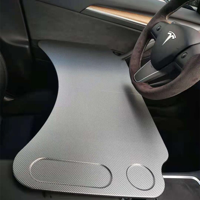 Car Trestle Table For Tesla Model 3 S X Y Folding Meal Table Computer Desk Steering Wheel Tray Worktable Plate Portable Interios