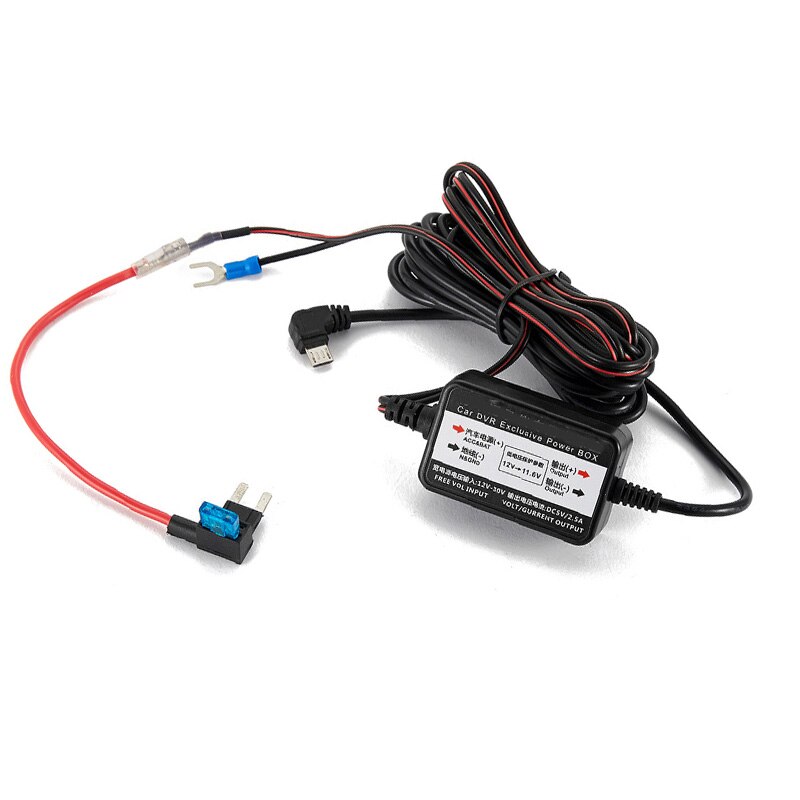 TIOODRE USB Car Buck Line Dash Cam Charger Adapter Hard Wire Kit 12v To 5v Driving Recorder USB Step-Down Cable