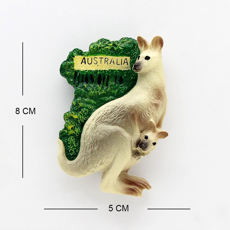 Australia kangaroo Sydney Opera House souvenir 3D fridge magnets magnetic refrigerator home decoration Australia Collection: G
