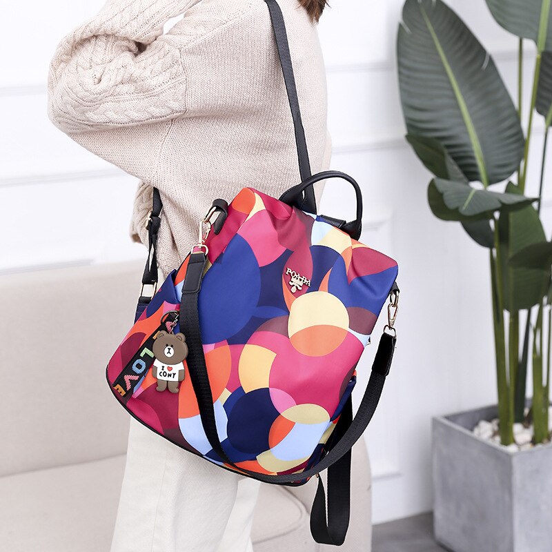 Mochila de con peces mágicos para mujer, mochila de gran capacidad para mujer, mochila escolar para chicas adolescentes, mochila de viaje ligera para señoras