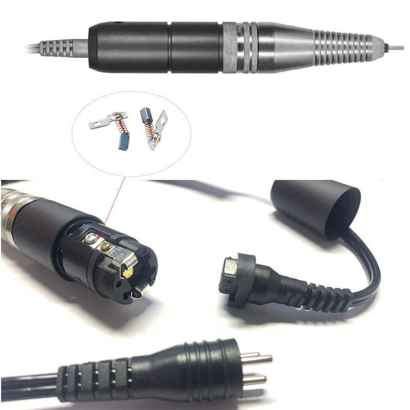 2pcs Carbon brush For UP200 UG12/SUG12 Handpiece Electric Nail Drill Machine Replacement Accessories Nails Tool