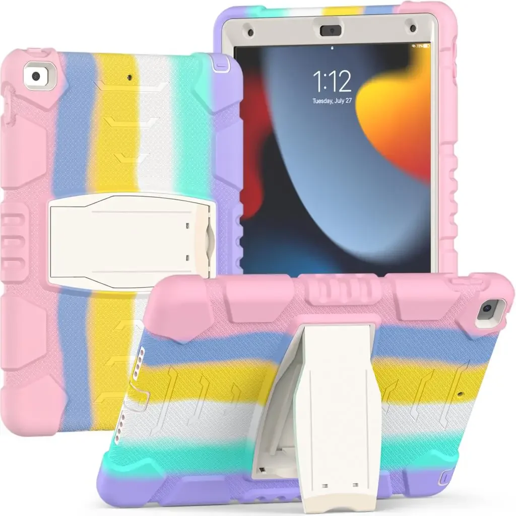 Etui til apple ipad 9.7 "  a1822 a1823 a1893 a1954 air 2, kraftigt børnecover til ipad pro 9.7 "  a1673 a1674 a1675: 7 / Orange