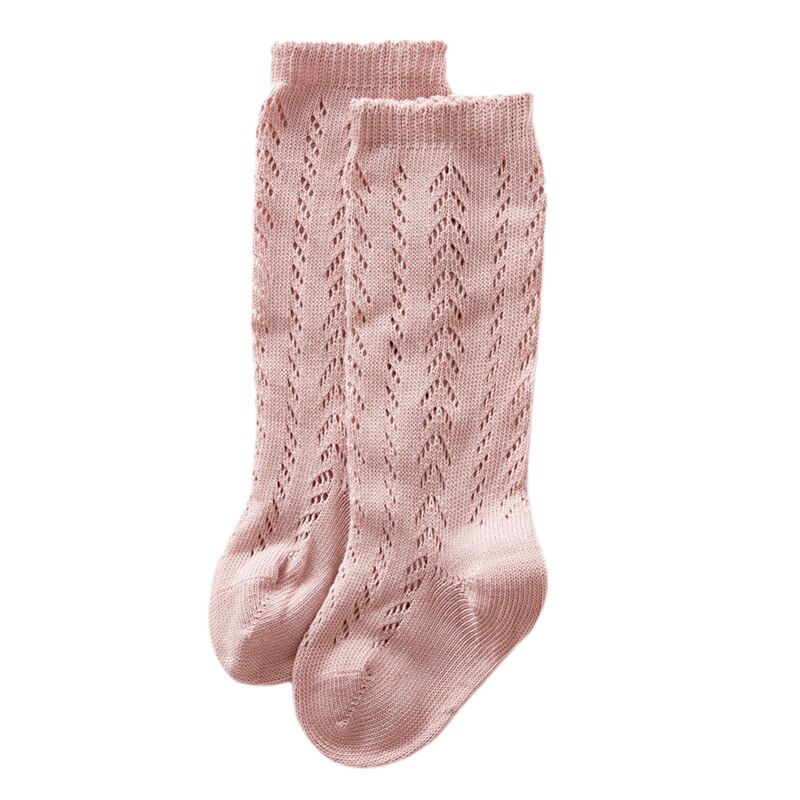 Kinderen Baby Meisjes Mode Sokken Hol Kniehoge Sokken Comfortabel Effen Kleur Sokken Voor Kids Peuter Baby Meisjes: MULTI / 2-3 years old
