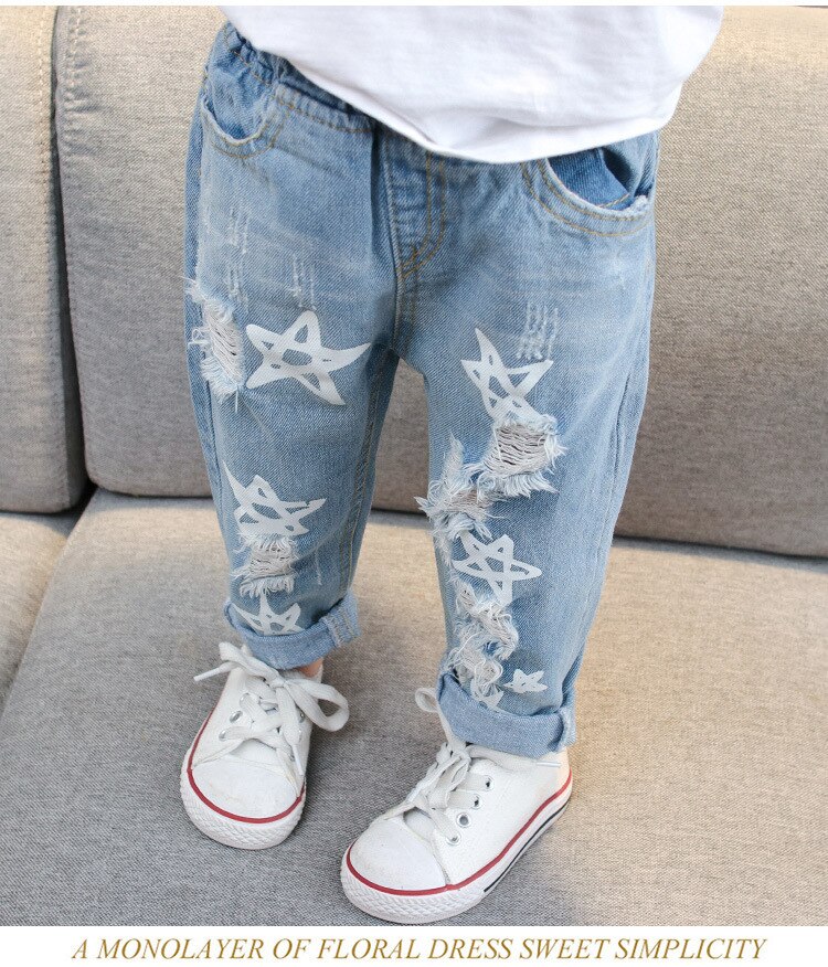 freundlicher Zerrissene Jeans Jungen Denim Hosen Jeans für Baby Mädchen freundlicher Kleidung gerissen Jean für freundlicher Frühling Herbst Jean Hosen kleidung