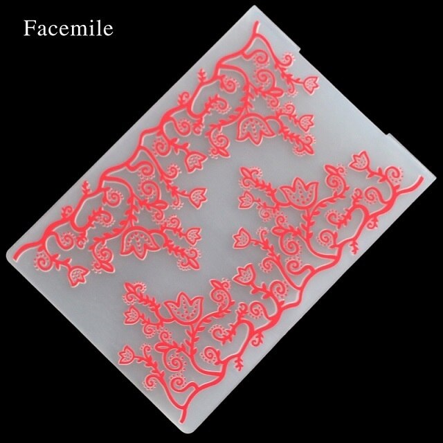 Plastic Embossing Folder For Scrapbook DIY Album Card Tool Plastic Template Stamp Card Making Decoration: 55075