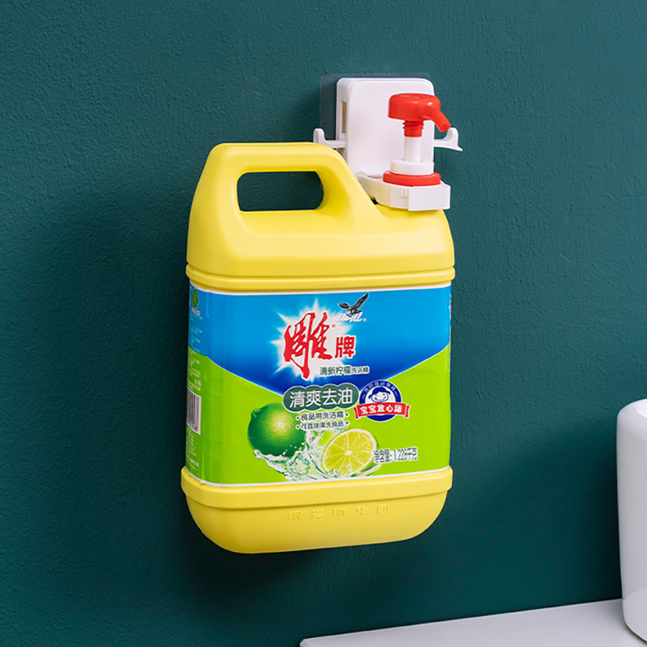 Maat Verstelbaar Fles Hanger Wandmontage Badkamer Hand Zeep Douche Gel Body Lotion Dispenser Fles Houder