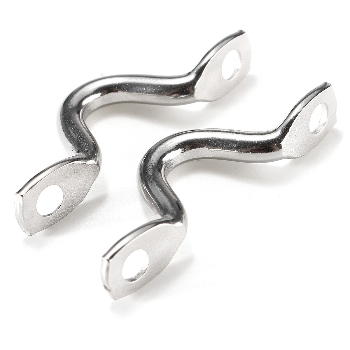 10 stk / lot pad øje sæt 5mm rustfri stål footman's loop marine grade båd hardware båd dele tilbehør udskiftning