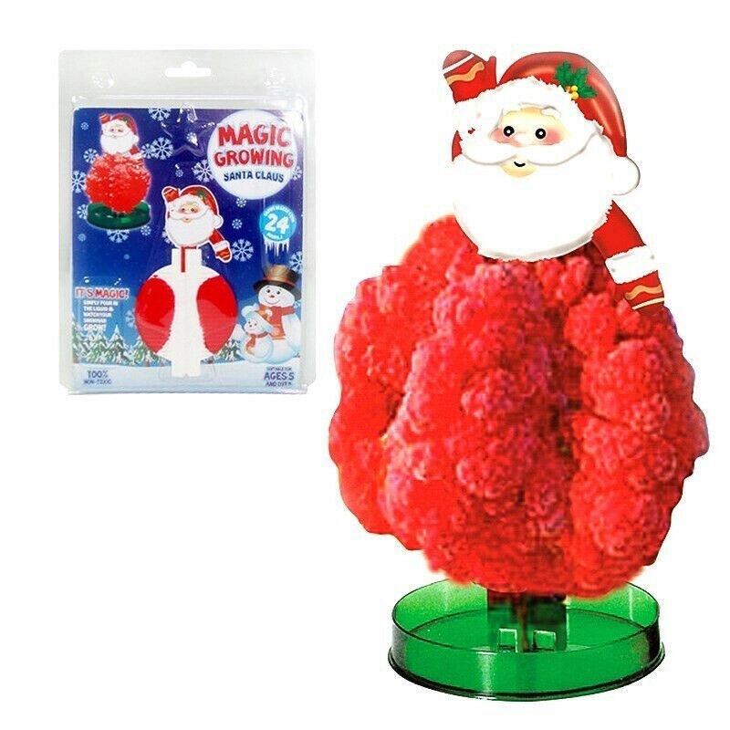 Árbol mágico para niños y niñas, cristal divertido, de Navidad: Santa Claus
