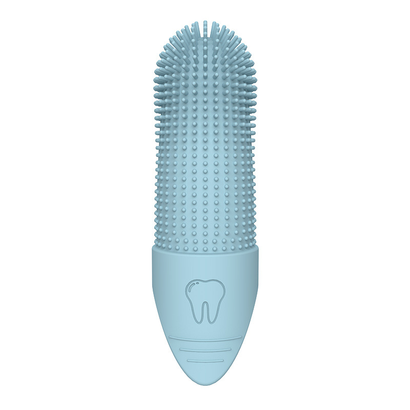 Escova de dentes para cães, 360 ° Escova de dentes de dedo de limpeza para cães, escova de dentes de dedo de cachorro de silicone de qualidade alimentar para cães e gatos cuidados dentários: SCARLET
