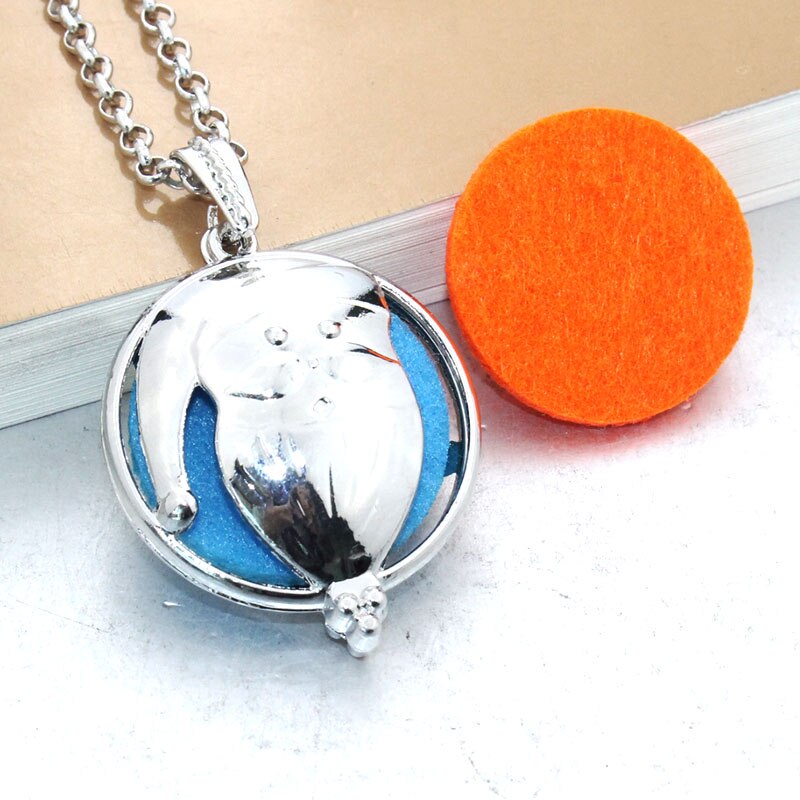 Hollow Necklace Aromatherapy Locket Essential Oils Diffuser Locket Necklace Perfume Pendant Dream Catcher Necklace 031216: 041224