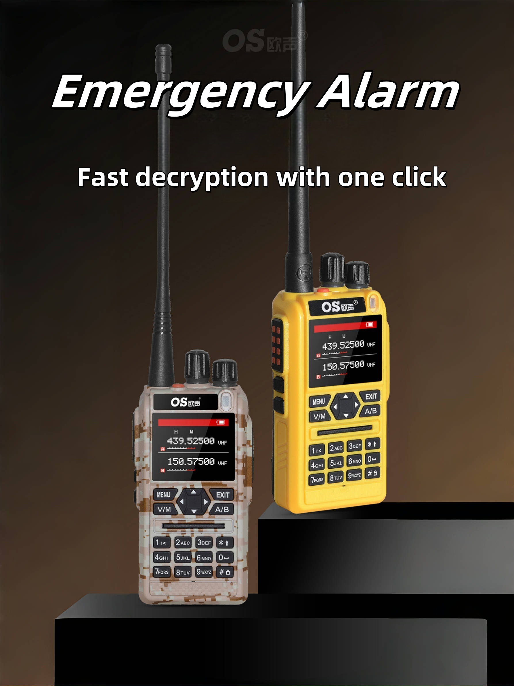 OS-DMR Brand Factory Two Way Radio Passed CE FCC UHF VHF Full Band Roger DTMF OS-8900UV Long Range Communication Radios