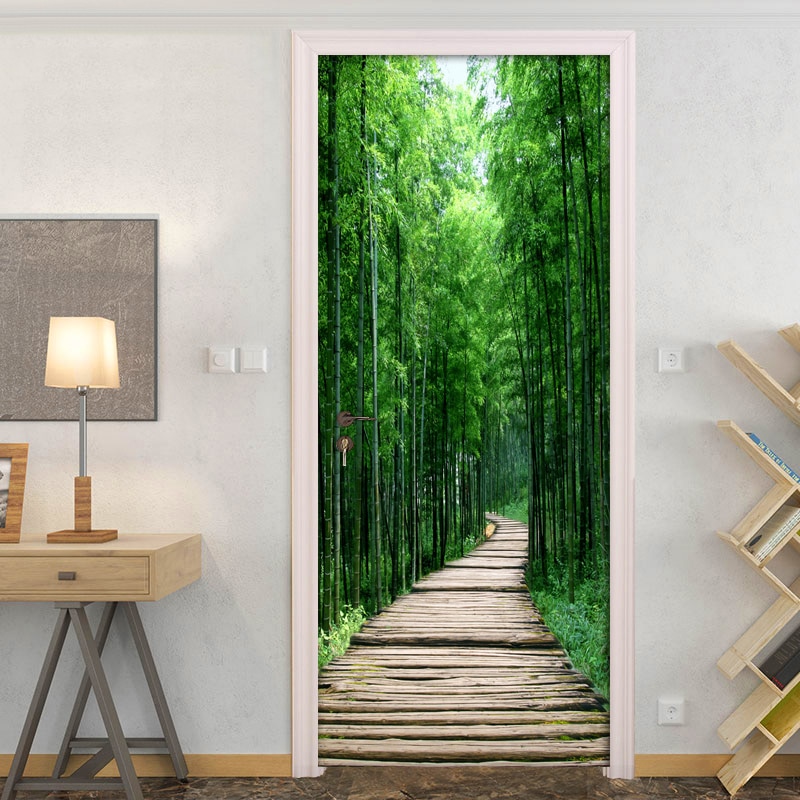 3D Door Sticker DIY Home Decor Self-Adhesive Wallp... – Grandado