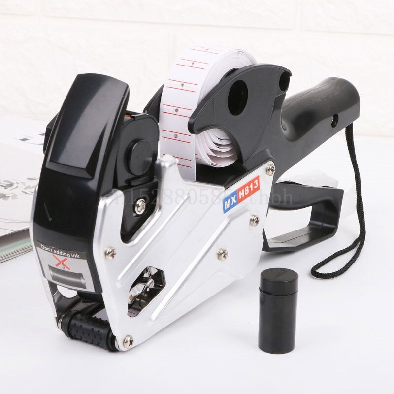 5pcs Universal Price Label Tag Maker Labeller MX-H813 Coding Machine Ink Wheel Roller Black