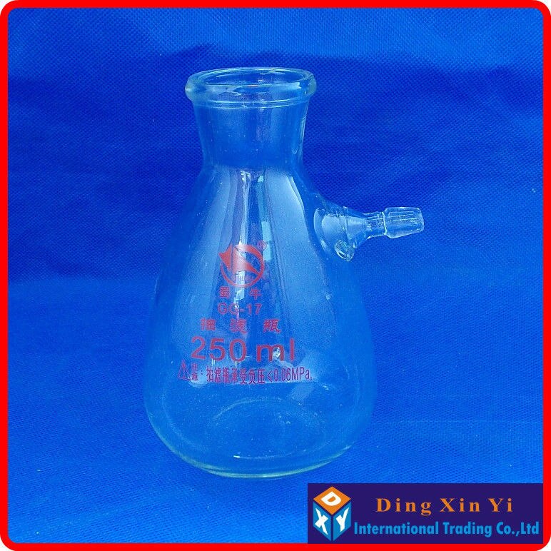 250ml Buchne Flask, 250ml accessory flask with side arm,250ml filter flask,250ml suction flask