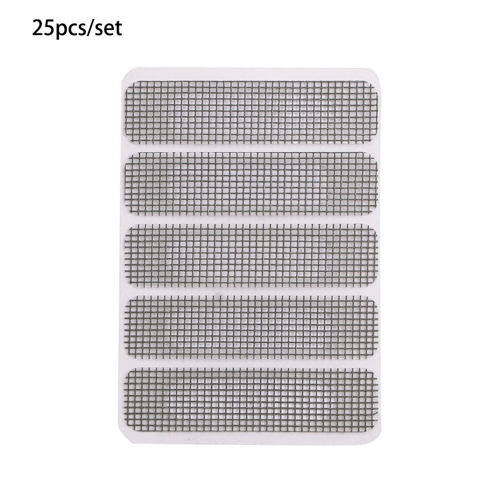 Anti-insect Fly Bug Door Window Mosquito Screen Net Repair Tape Patch Adhesive Window Repair Accessories: 25pcs