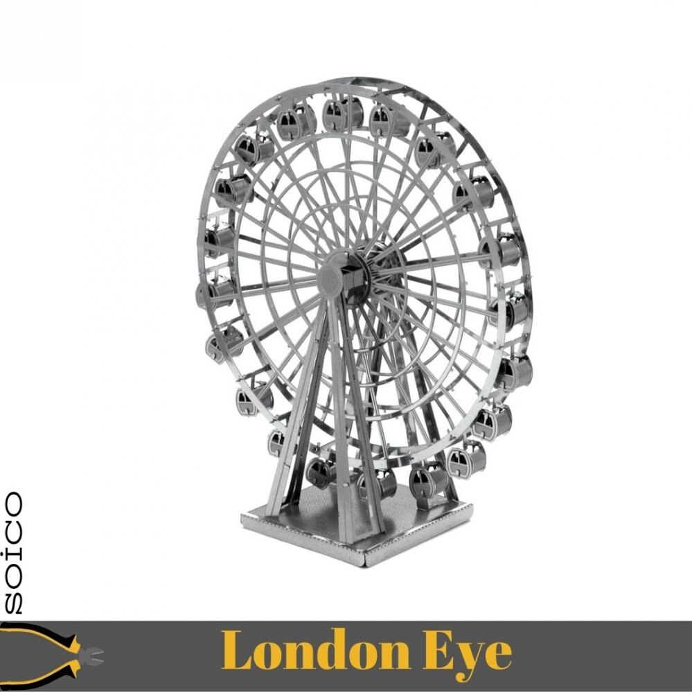 Soico 3D Model Metal Model Kits London Eye Gumus Color