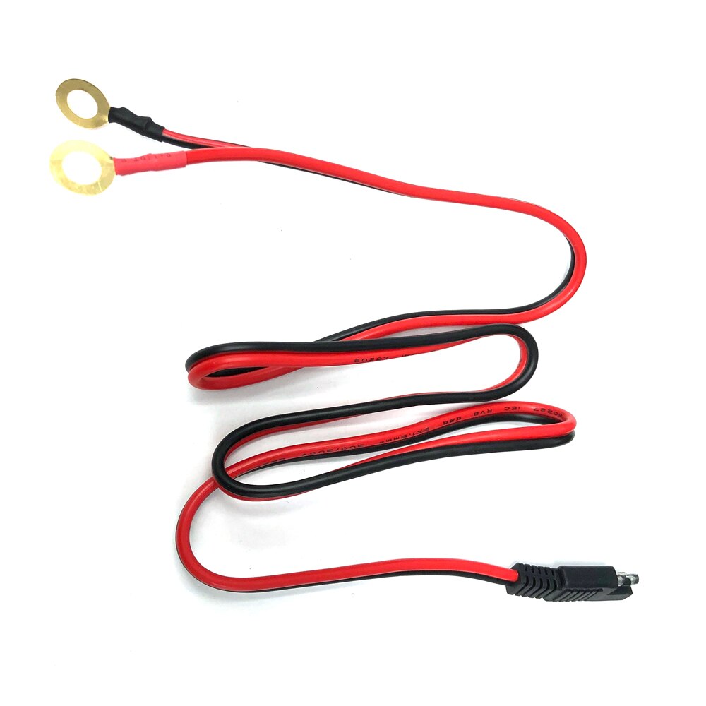 Cable de carga de batería, anillo, Terminal, arnés de cableado, Cable de desconexión rápida de clavijas, Cable de extensión de batería SAE, 100CM, 15AWG