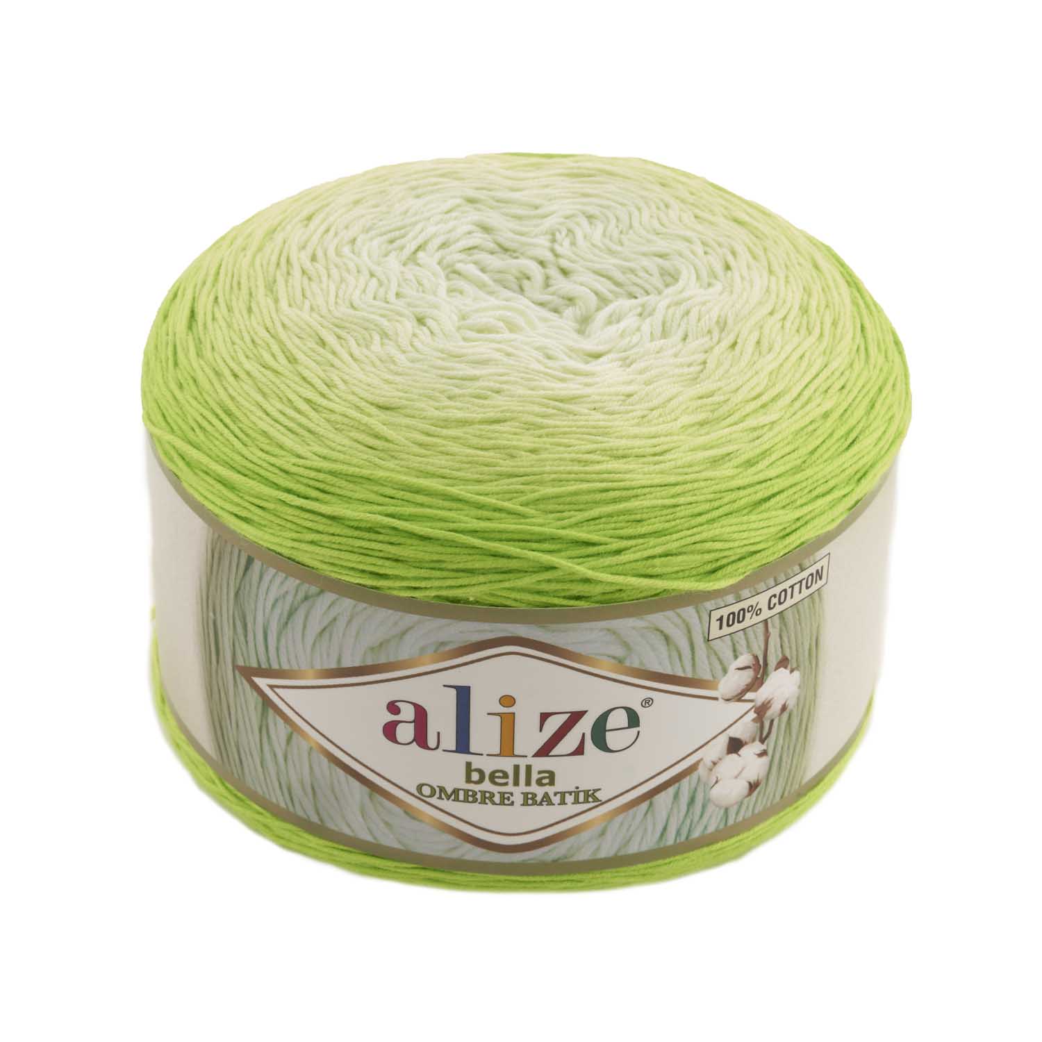 % 100 Katoen 1 Pack ( 2 Ballen) Alize Bella Ombre Batik Hand Breien Garen (1 Bal: 250 Gram 900 Meter) Haak Tool Kit: 7412