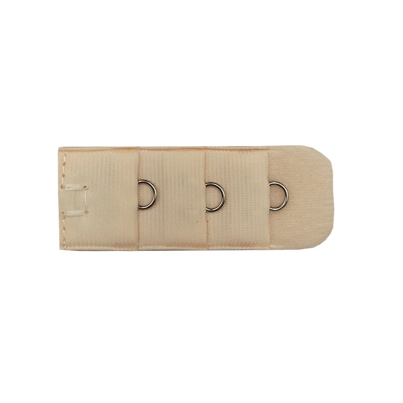 Extension de soutien-gorge pour femmes avec 1 rangée, 3 crochets, fermoir en Nylon, élastique, sangle souple, accessoires intimes, collection: Short Light Nude