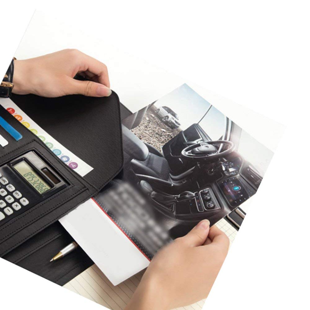 Manager Clipboard Folder Business Conference File Folder Letter Clipboard Storage with Refillable Notepad without Calculator
