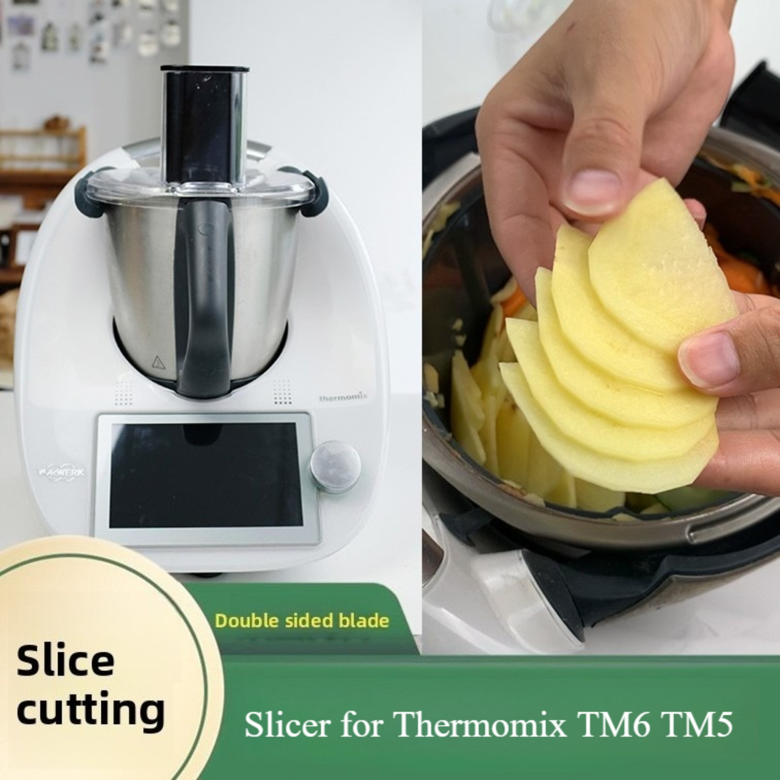 Slicer for Thermomix TM6 TM5 Grater for Cucumber Potato Vegetables Cutting Food Mixer Parts