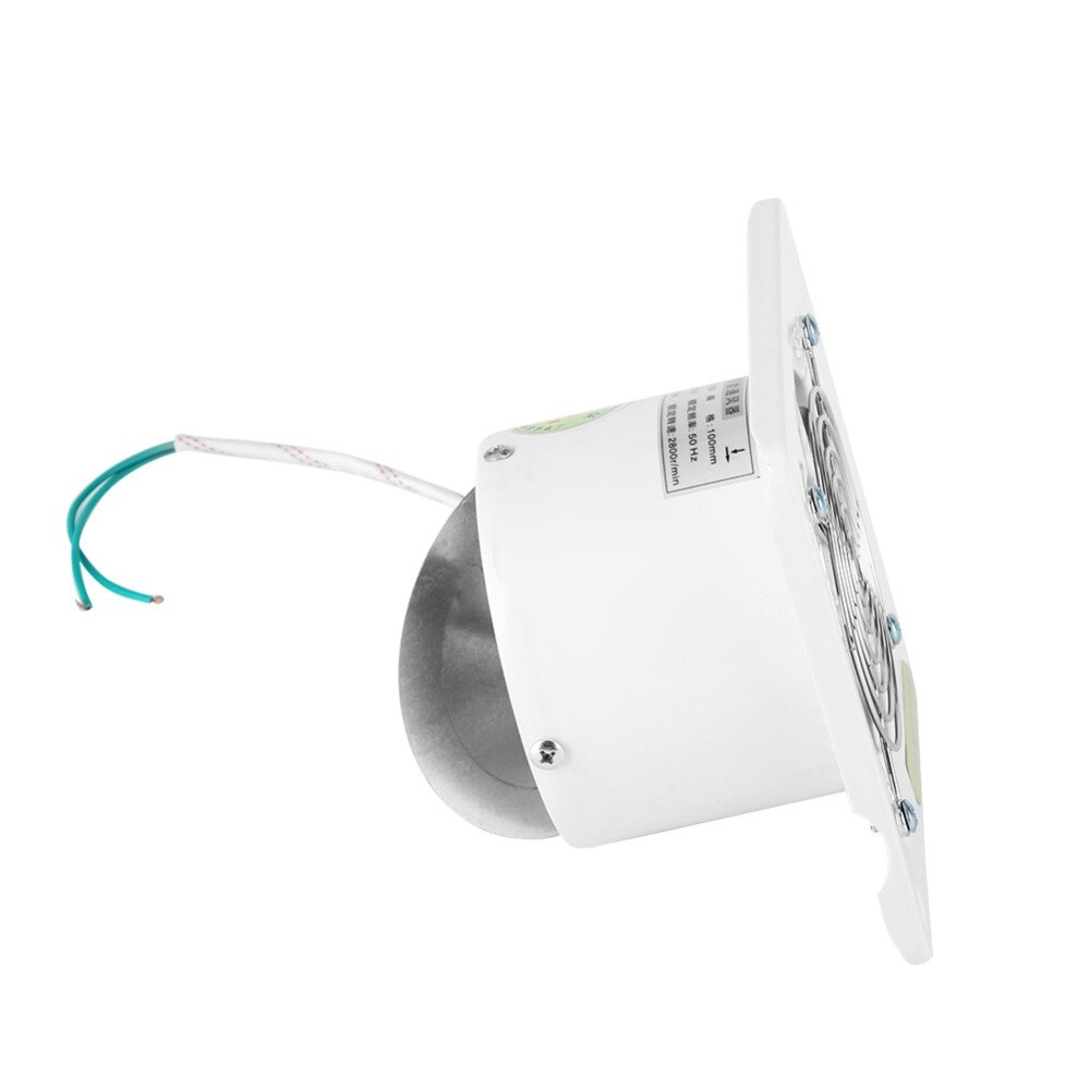 4 inch 25W 220V Wall Mounted Exhaust Fan Low Noise Home Bathroom Kitchen Garage Air Vent Ventilation