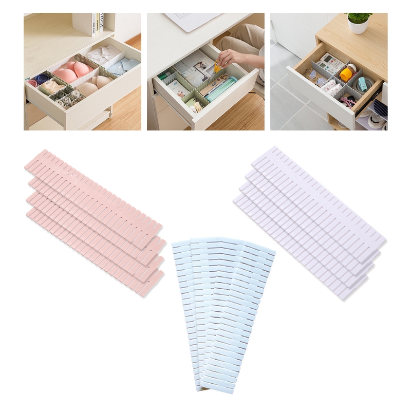 Organizer per piatti divisori per cassetti rettangolari in stile recinzione separatori utensili da tavolo cucina domestica bagno camera da letto ufficio