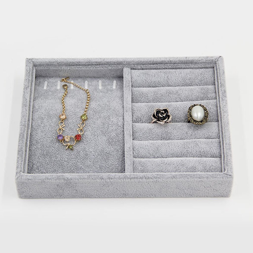 Ring Earrings Bracelet Cufflinks Jewelry Organizer Tray Drawer Insert Display Stand Holder Rack Storage Showcase: Strip