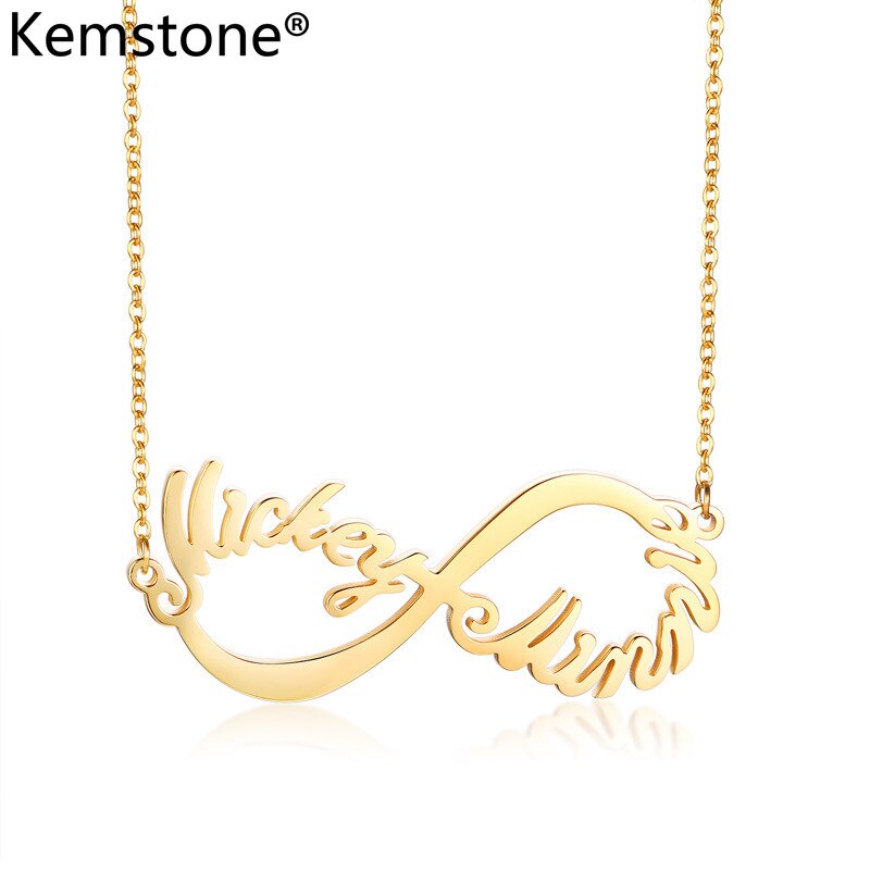 Kemstone English Name DIY Personality ID Necklace Bracelet Stainless Steel Jewelry for Customer Customization Services