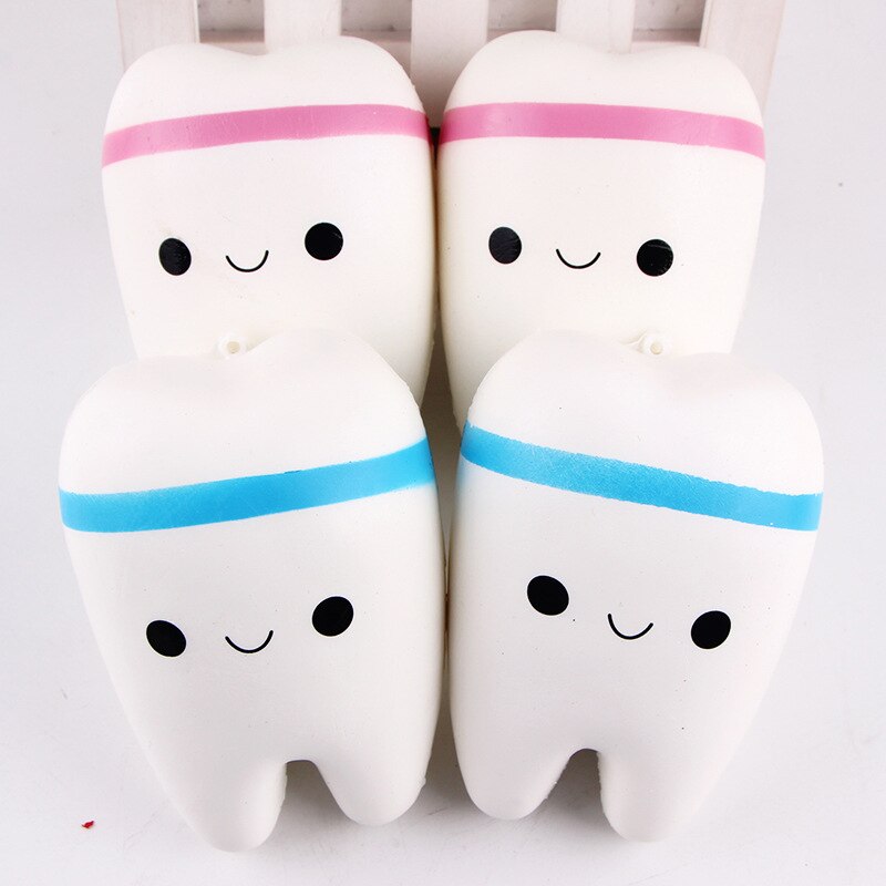 1Pcs Kawaii Tooth Teeth Squishies, Squishy Slow Rising Stress Toy for Play