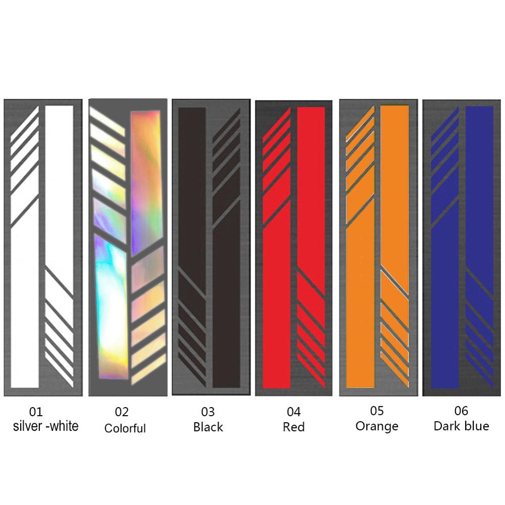 Universal 4pcs DIY Car Auto Car Body Sticker Durable UV Resistant Side Decal Stripe Decals SUV Vinyl Graphic Reflective Stickers