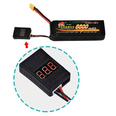 Digital Lithium Battery Capacity Tester Checkered Load Analyzer Display Check AAA AA Button Cell Universal Test 18650 Tester: 1PC