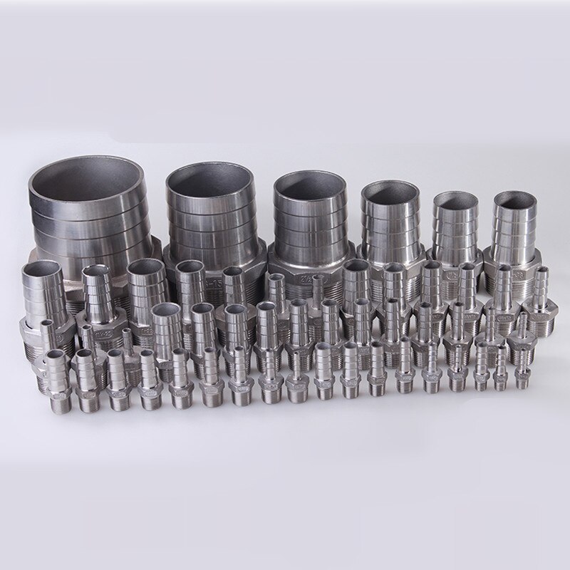 Edelstahl Männlichen BSP 1/8 &quot;1/2&quot; 1/4 &quot;3/4&quot; Gewinde Rohr passend zu Widerhaken Schlauch Schwanz Stecker 6mm bis 25mm Werkzeuge Zubehör