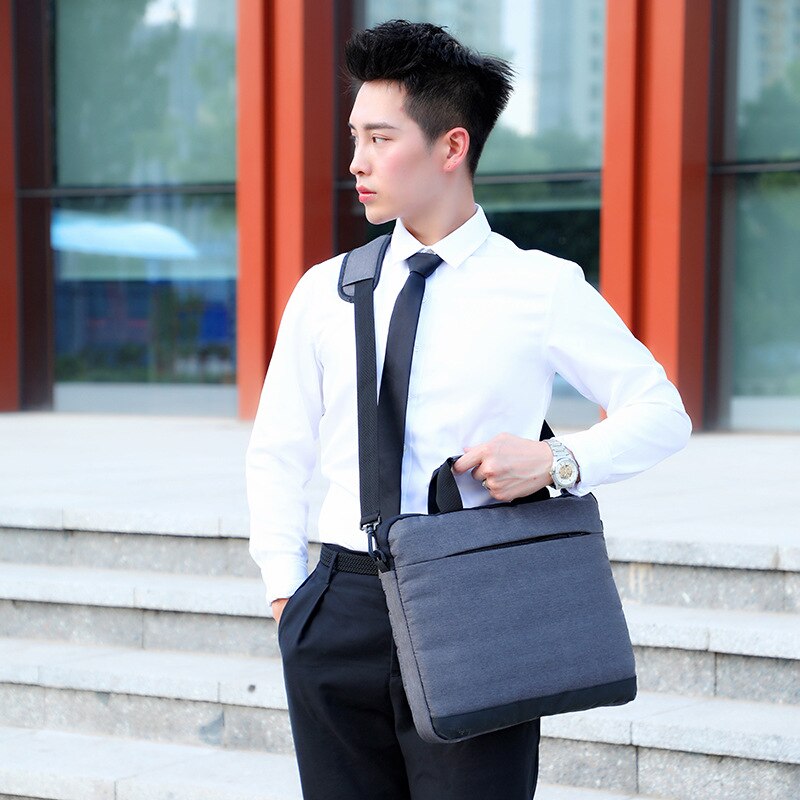 Men and Women Laptop Bag Notebook Bag Briefcase Shockproof Thickening Section Sac Homme Computer Bag Porte Document: 2 14inch