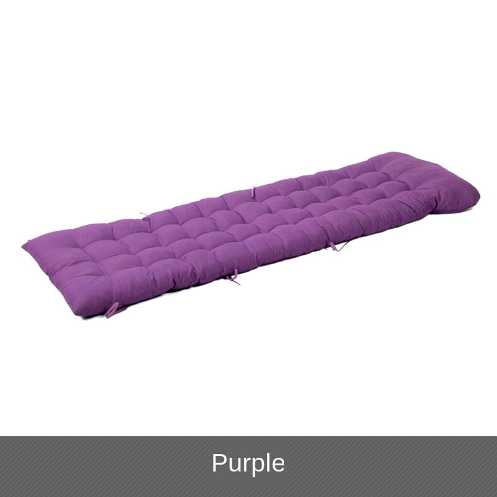 Cotton Recliner Seat Cushion - Soft Thicken Backrest Support Cushion - for Office Home Chair - 65x19.7x3.9inch: Purple