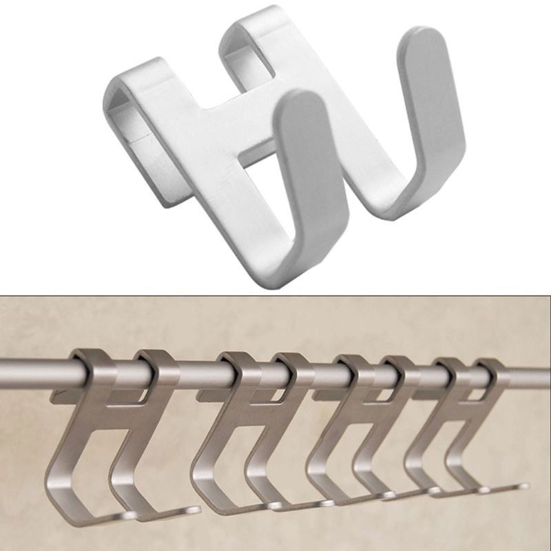 Crochet de porte-serviettes en métal, en aluminium, sans cadre, porte en verre, trou libre, porte-serviettes, porte-clés, vêtements, organisateur de salle de bains