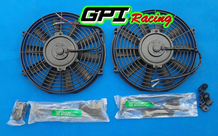 12" inch Universal Electric Radiator RACING COOLING Fan + mounting kit