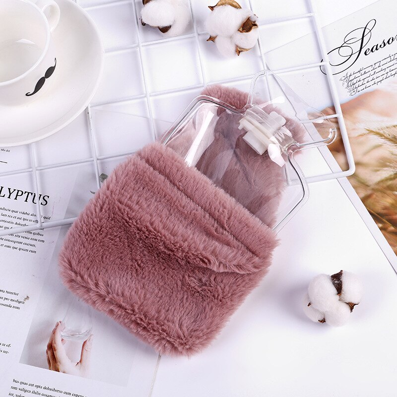 Winter Warm Warmte Herbruikbare Handwarmer Stress Pijnbestrijding Therapie Warm Of Koeler Water Fles Zak Met Gebreide Soft Cozy cover