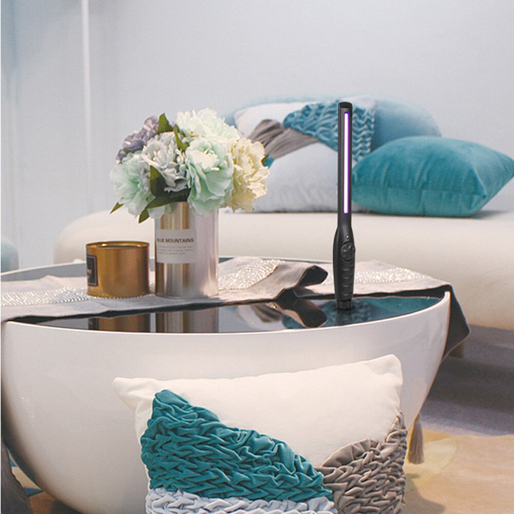 USB Rechargeable Portable Ultraviolet Lamp UV Sterilizer Light Bactericidal Lamp Handheld UVC Disinfection Light LED Work Lamp