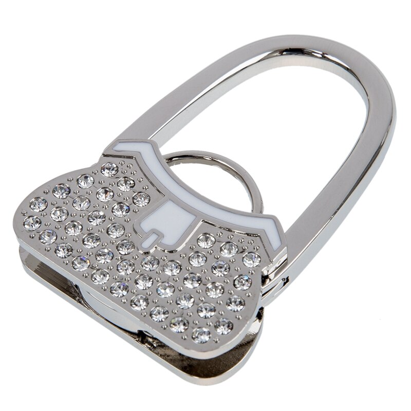Crochet à suspendre sac à main strass métal déco 55x45x15mm