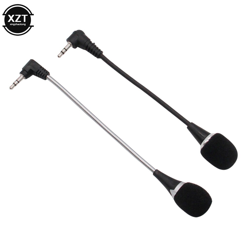Mini professionals 3.5mm- jack clip-on reversmicrofoon, flexibele bedrade microfoon, omnidirectioneel voor skype, pc, laptop, notebook, luidspreker