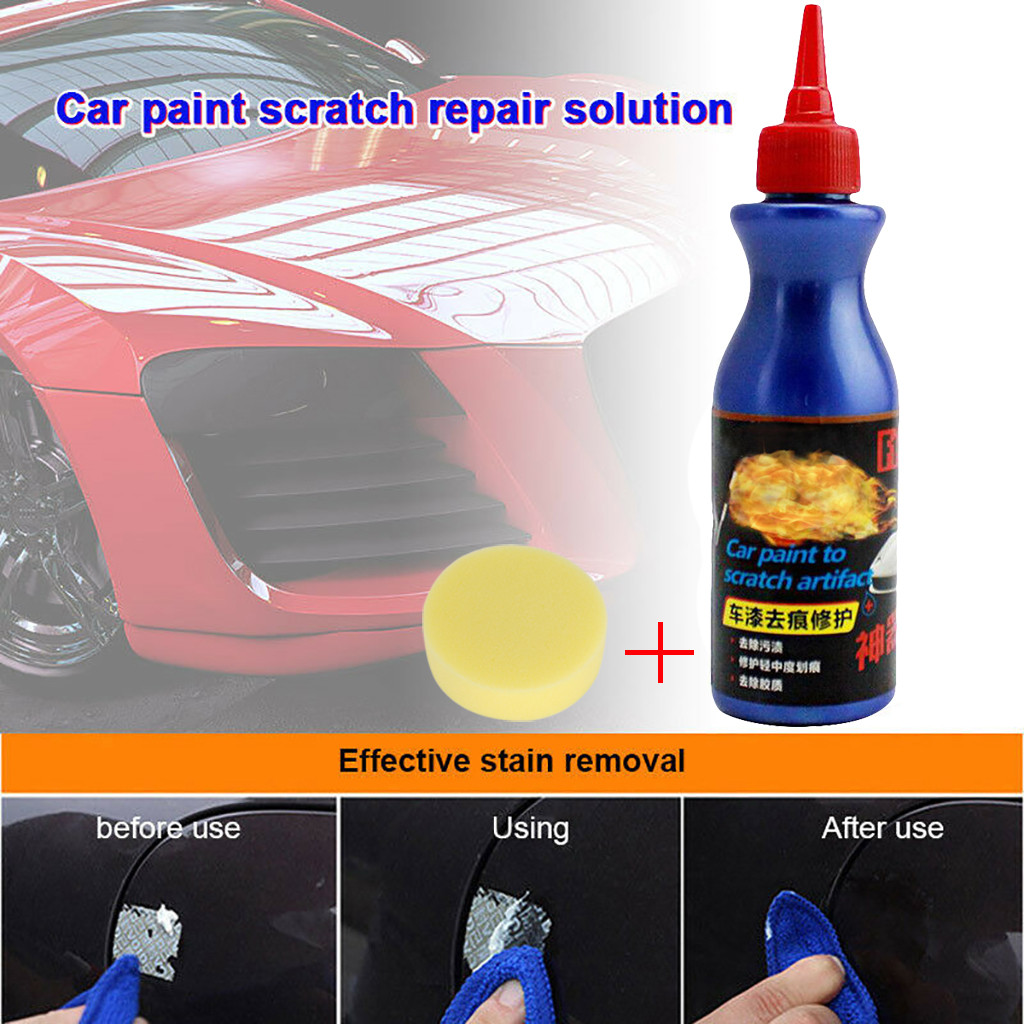 Mantenimiento de pintura de coche cera removedor de rasguños cuidado molienda agente líquido pulido No Rastro cera pulidor de coche herramienta de limpieza # N