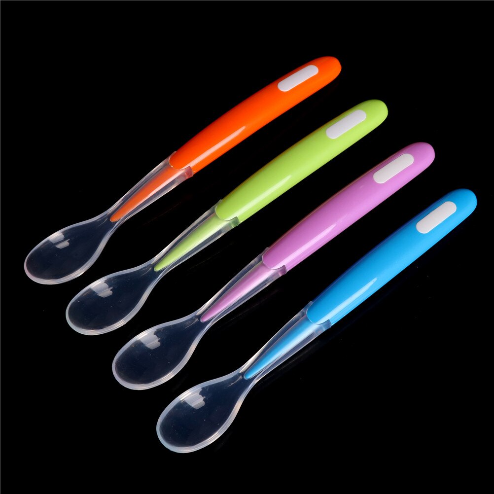 Baby Silicone Spoon Newborn water feeding training spoon Baby feeding soft spoon Soup ladle Feeding dishes Tableware for childs